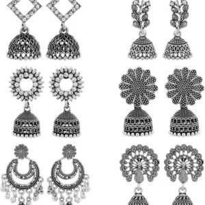 DEW MAT Women's Jhumka Earrings Set