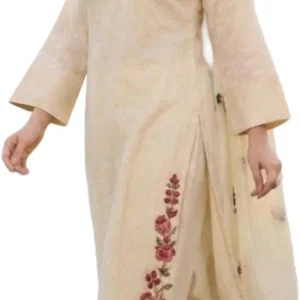 ANNI Designer Kurta Sets for Women Viscose Blend Embroidered | Kurta Palazzo Dupatta Set